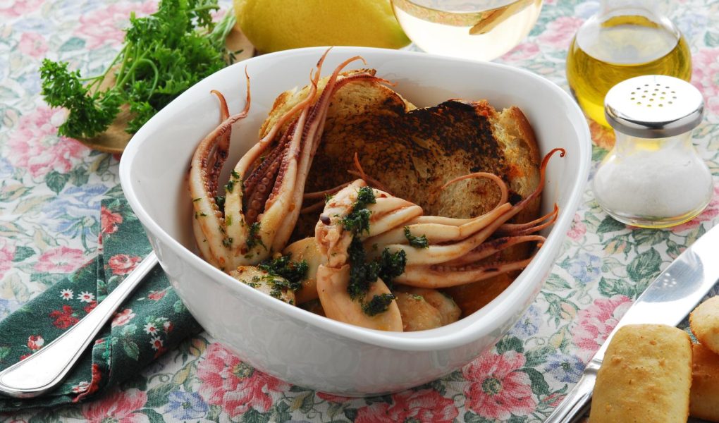 Antipasto di moscardini