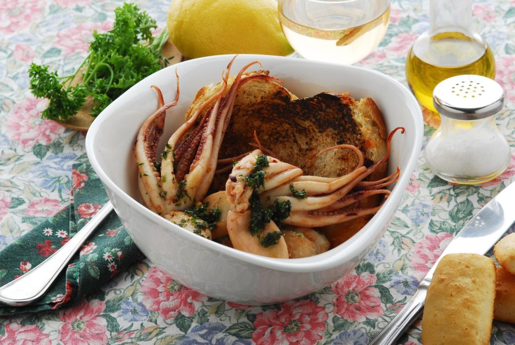 Antipasto di moscardini