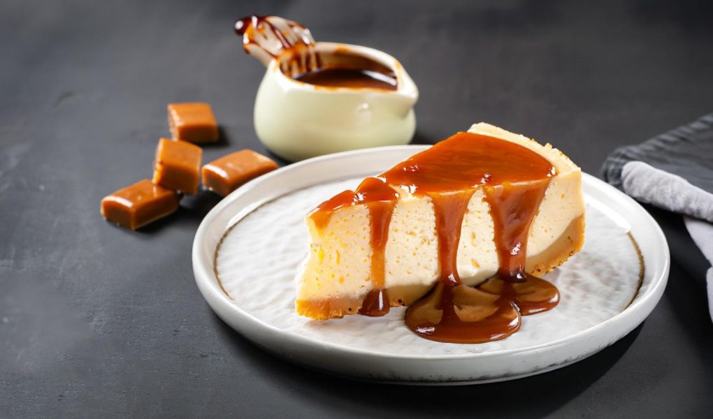 Cheesecake al caramello salato