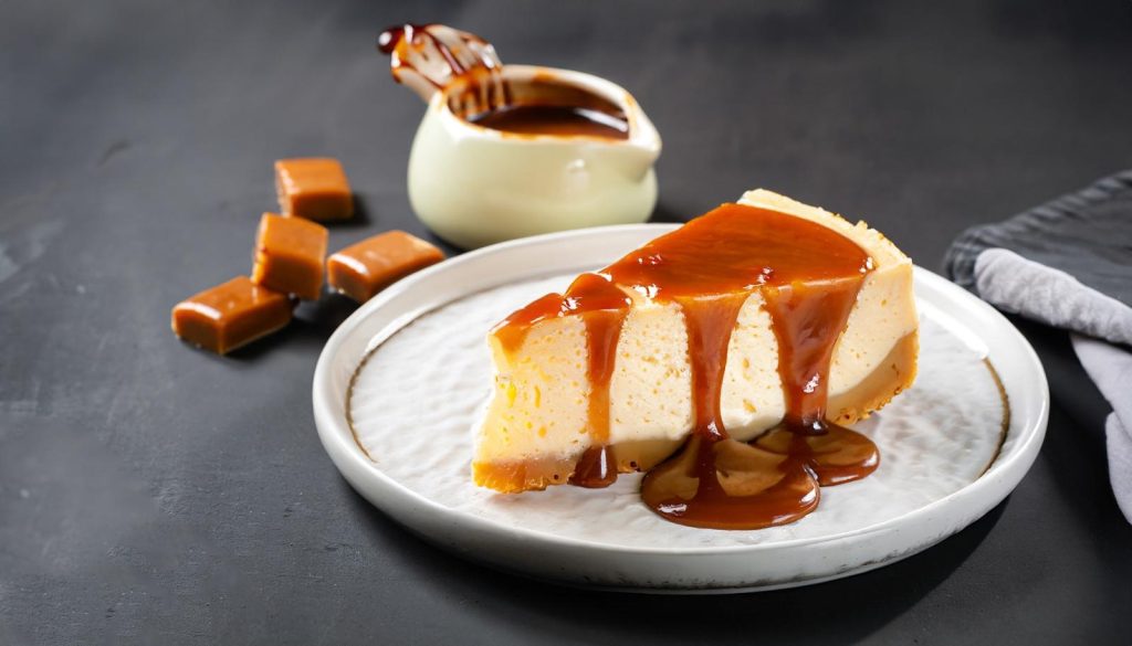 Cheesecake al caramello salato