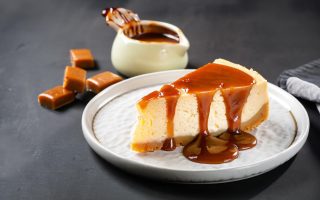 Cheesecake al caramello salato