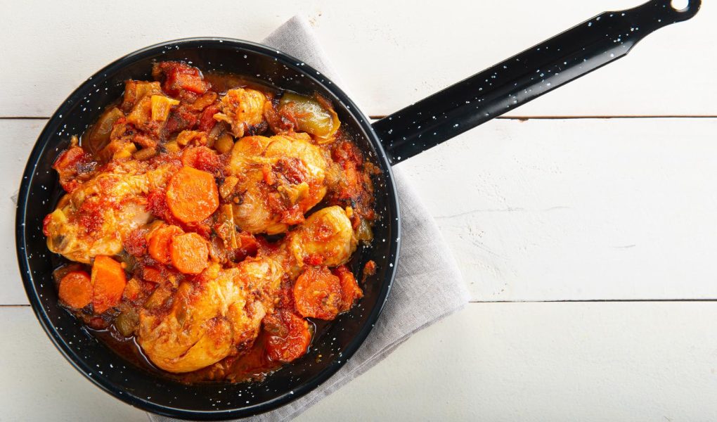 Cosce di pollo alla cacciatora