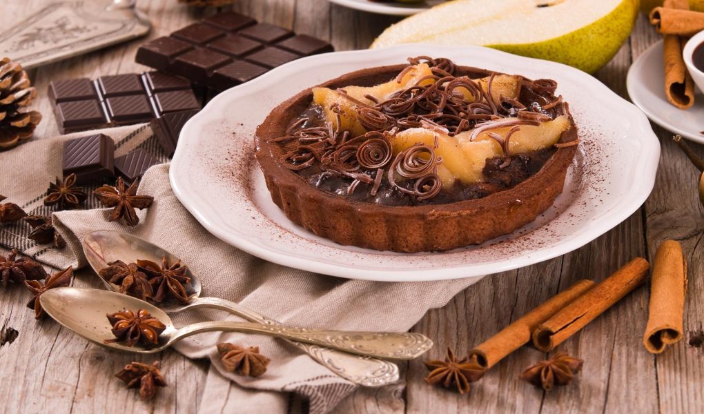 Crostata pere e cioccolato