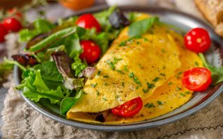 Frittata con fiori di zucca