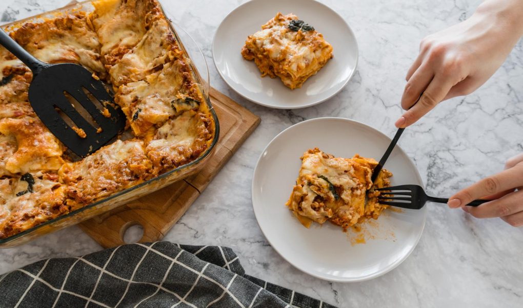 Lasagne zucca e salsiccia