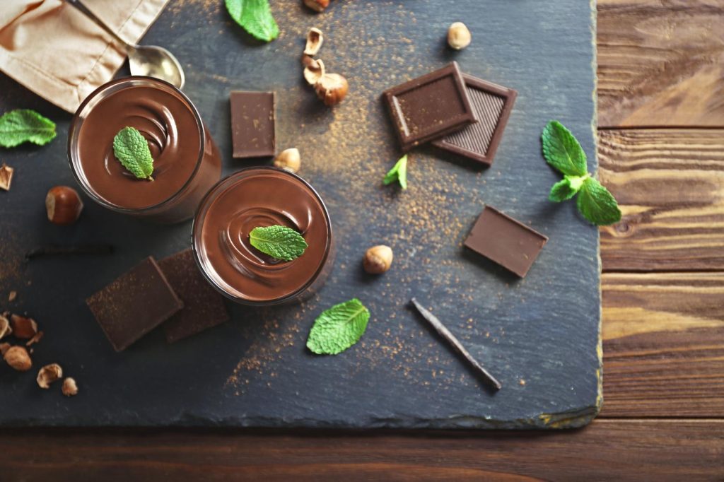 Mousse ai tre cioccolati