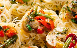 Nidi di tagliatelle al forno