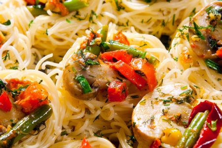 Nidi di tagliatelle al forno