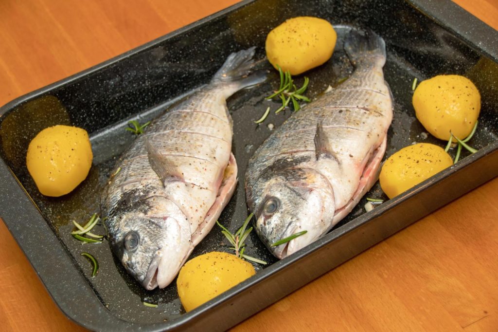 Orata al forno con patate