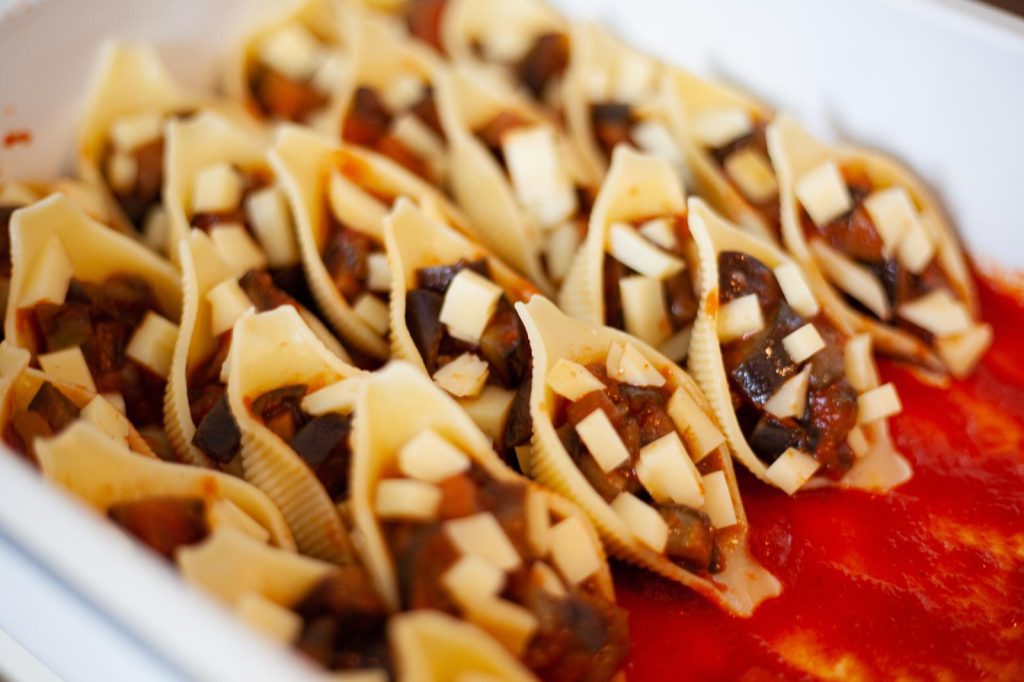 Pasta al forno con melanzane