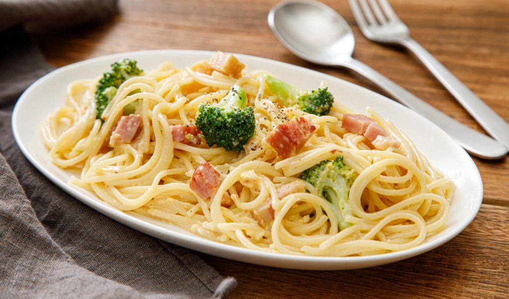 Pasta broccoli e pancetta