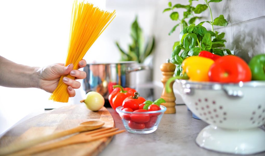 Pasta con crema di peperoni