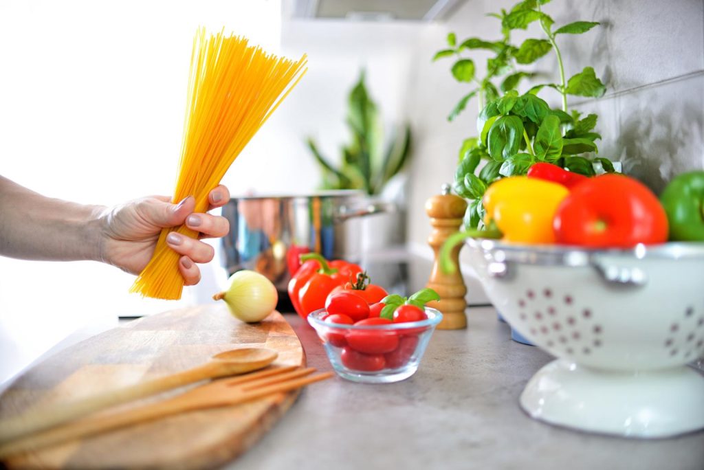 Pasta con crema di peperoni
