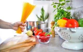 Pasta con crema di peperoni