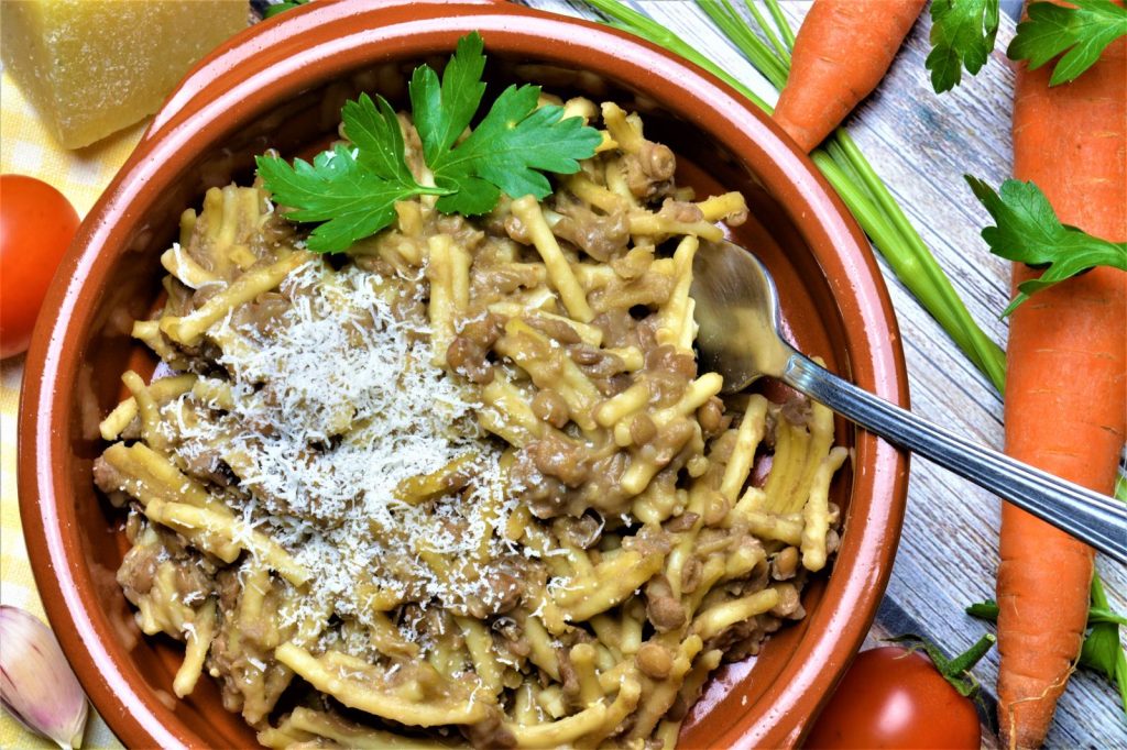 Pasta con lenticchie