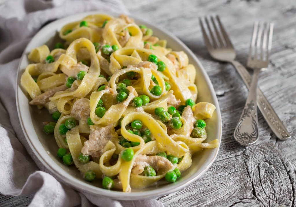 Pasta con piselli