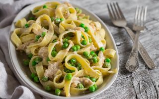 Pasta con piselli