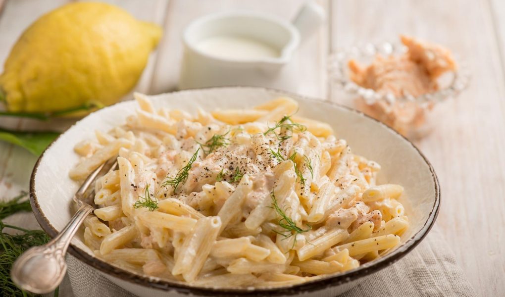 Pasta salmone e zucchine