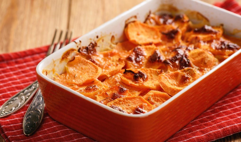 Patate dolci al forno