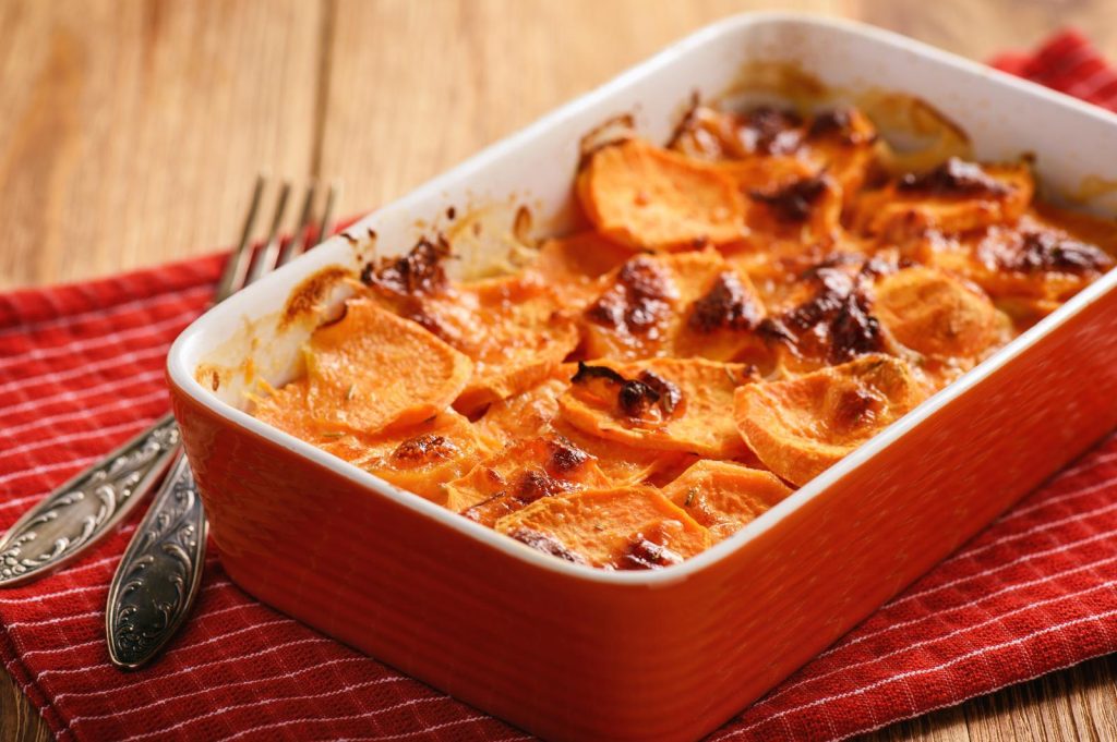 Patate dolci al forno