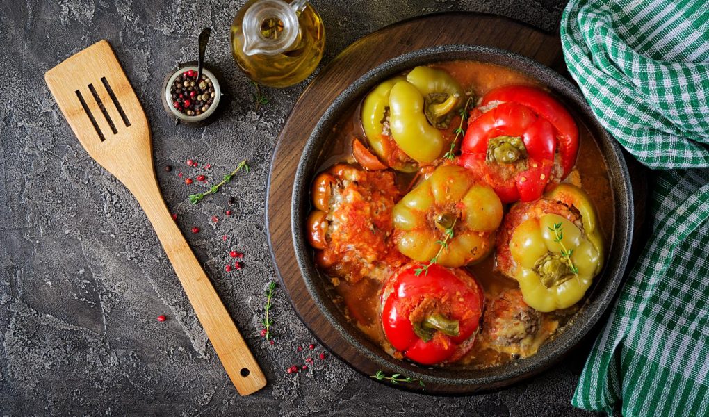 Peperoni ripieni senza carne