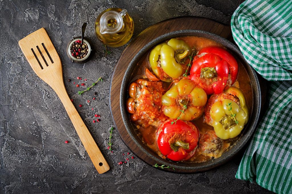 Peperoni ripieni senza carne