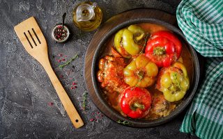 Peperoni ripieni senza carne