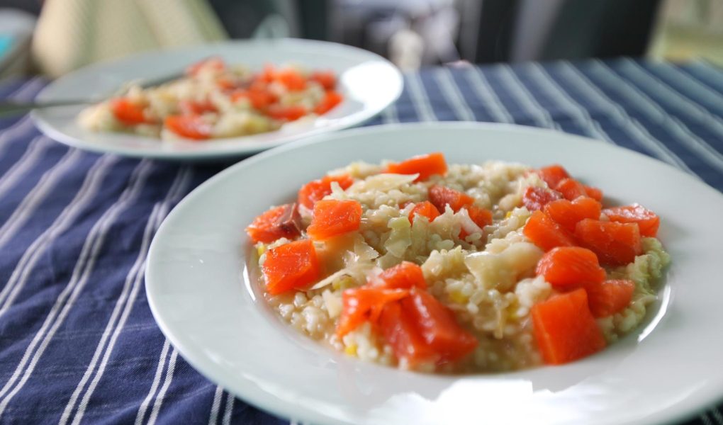 Risotto al salmone