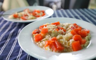 Risotto al salmone