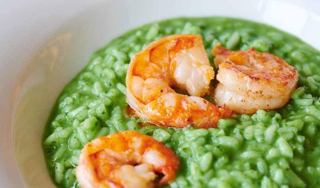 Risotto con gamberi