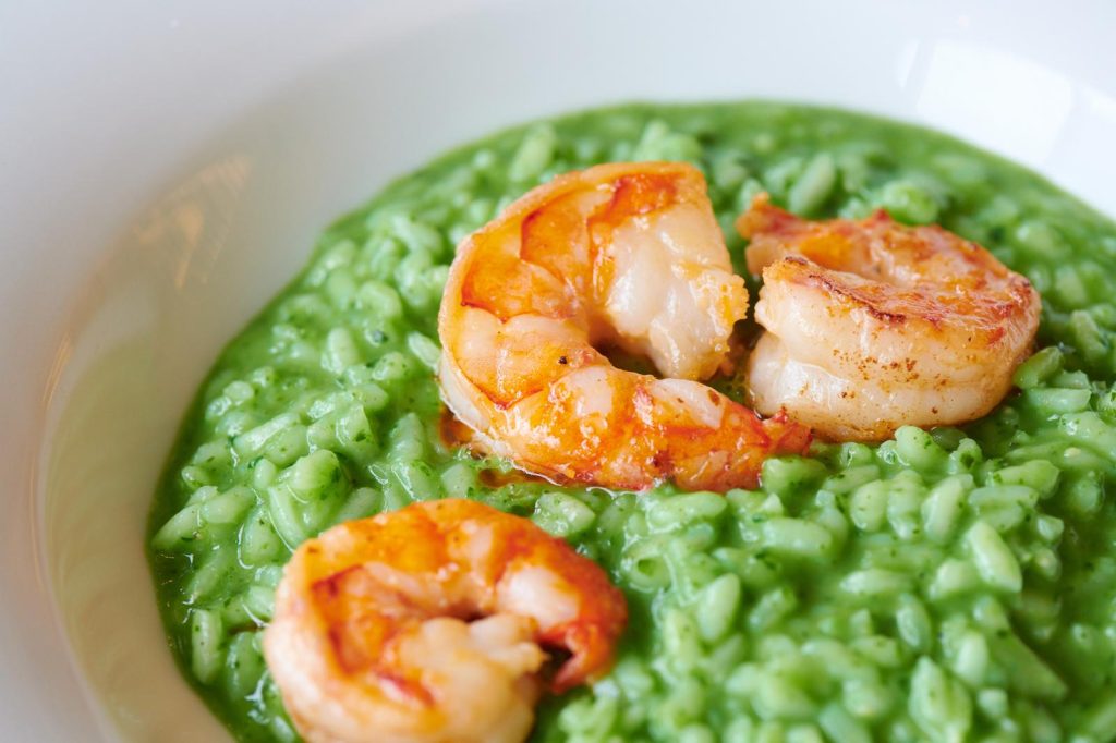 Risotto con gamberi