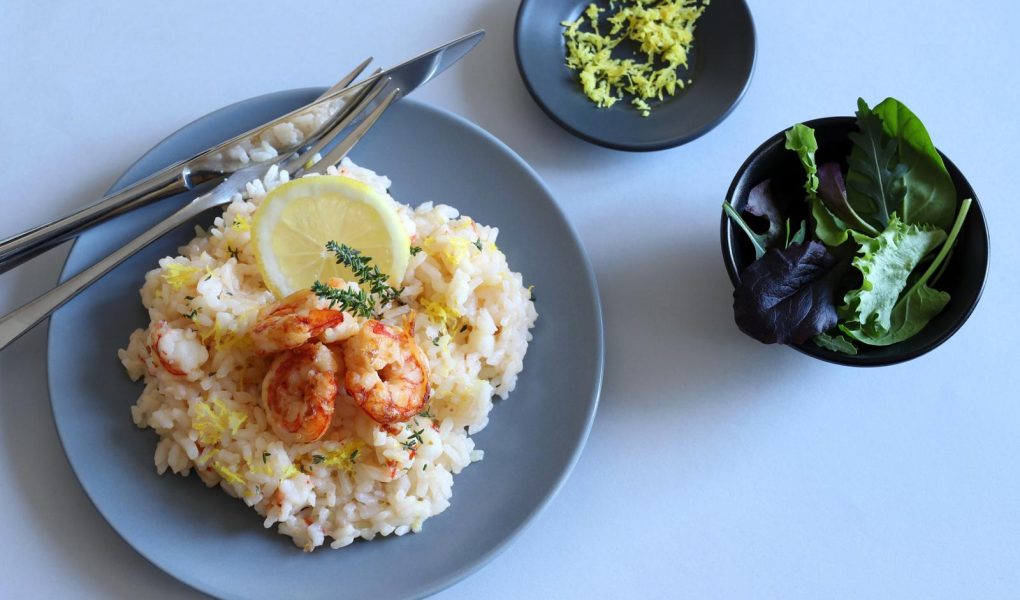 Risotto gamberi e limone