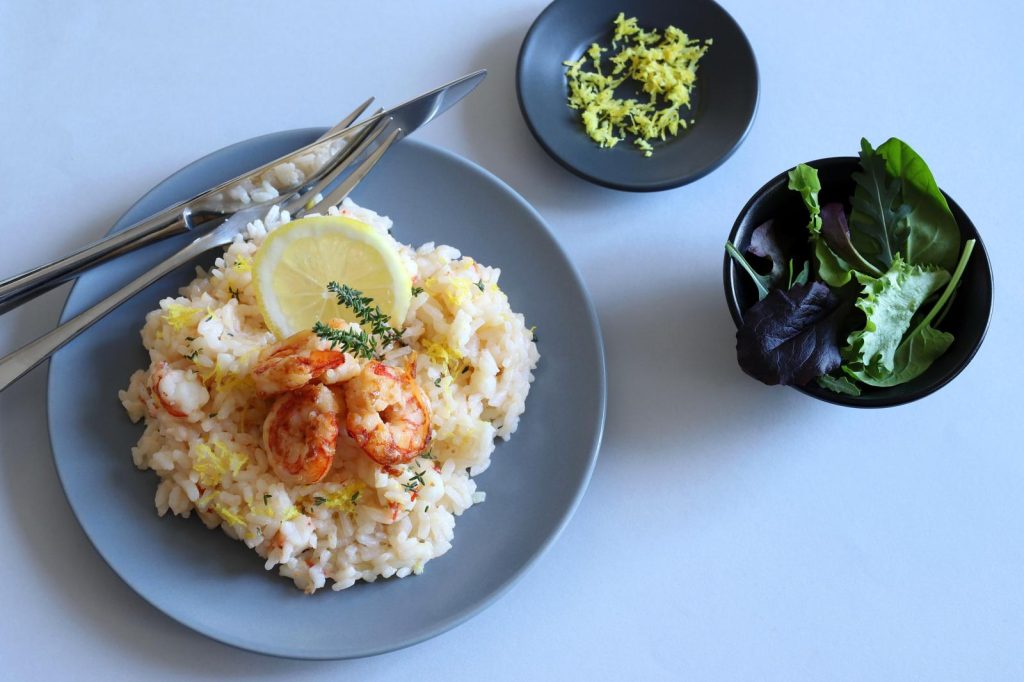 Risotto gamberi e limone