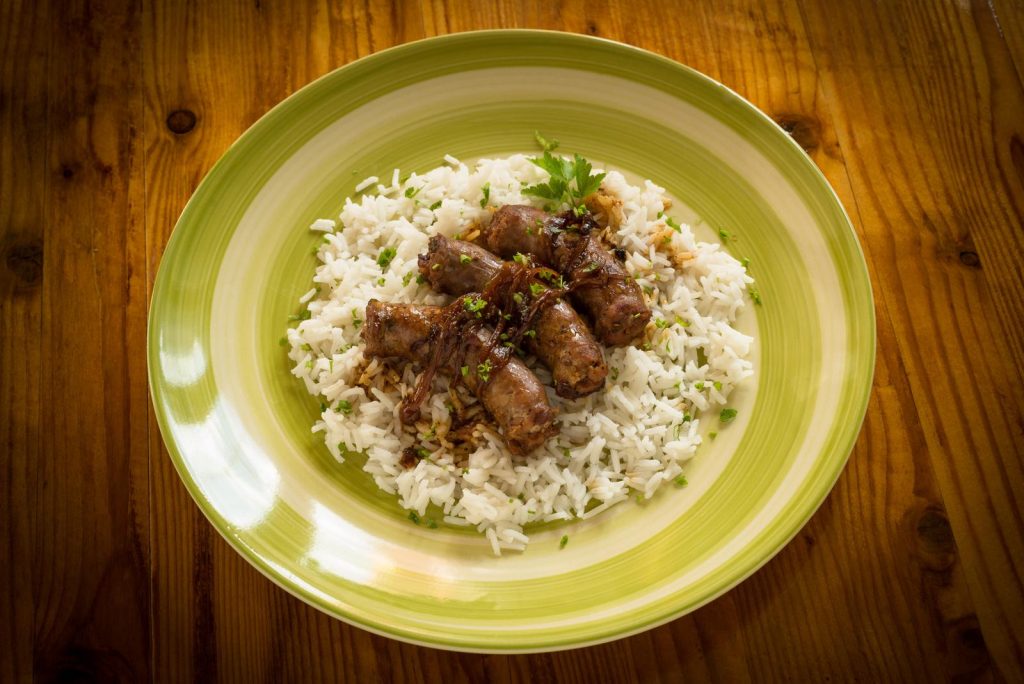 Risotto radicchio e salsiccia