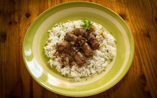 Risotto radicchio e salsiccia