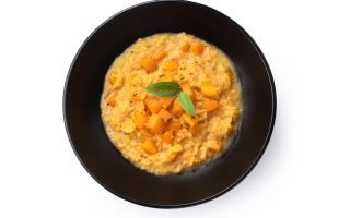 Risotto zucca e speck