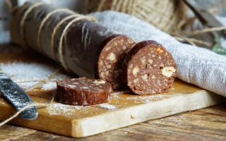 Salame al cioccolato con cacao
