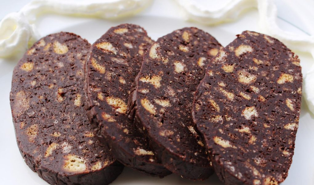 Salame di cioccolato senza uova