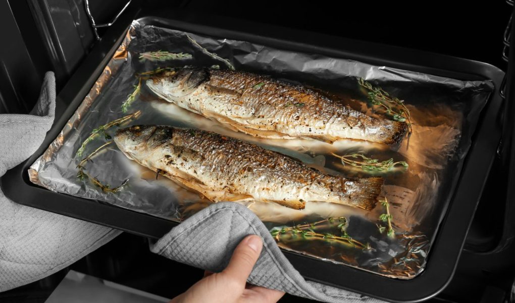 Spigola al forno