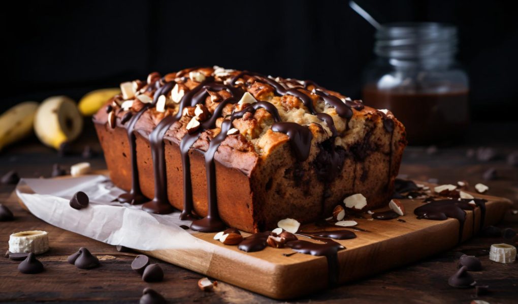Torta banane e cioccolato