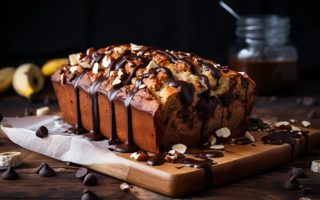 Torta banane e cioccolato