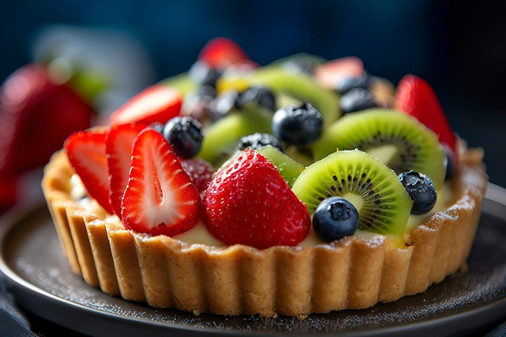 Torta con crema pasticcera