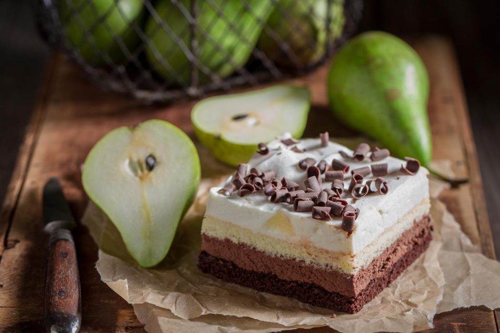 Torta pere e cioccolato