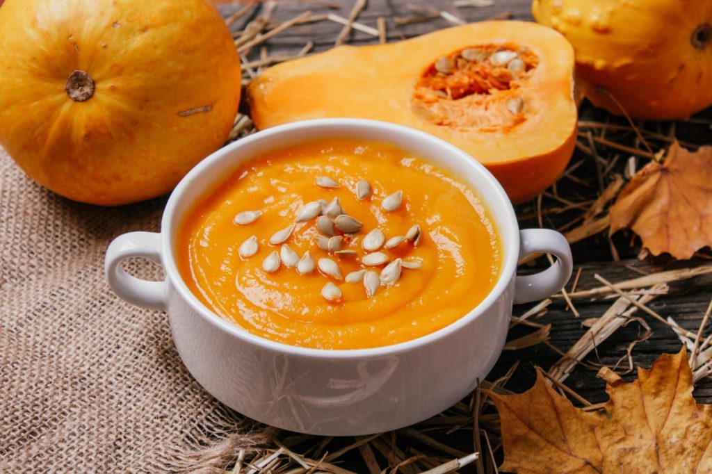 Vellutata di zucca e carote